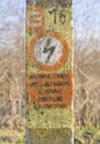 Electrical warning sign