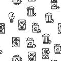 Electrical Waste Tools Seamless Pattern Vector