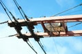 Electrical wires against sky Royalty Free Stock Photo