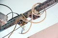 Electrical wiring with exposed wires