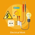 Electrical Work Concept