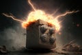 electrically detonates Royalty Free Stock Photo