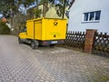 Electrically powered delivery van from the company Deutsche Post Royalty Free Stock Photo
