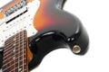 Electricguitar isolated on white background Royalty Free Stock Photo