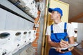 Electrician engineer worker Royalty Free Stock Photo