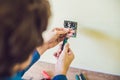 Electrician Installing Socket In New House Royalty Free Stock Photo