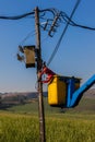 Electrician Repairs Transformer Hoist