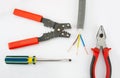 Electrician's tools Royalty Free Stock Photo