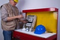 Electrician at work Royalty Free Stock Photo
