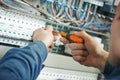 Electrician work Royalty Free Stock Photo