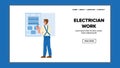 electrician work vector