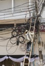 Electrician working in cambodia