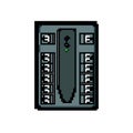 electricity battery backup game pixel art vector illustration Royalty Free Stock Photo