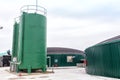 Electricity from biogas power station