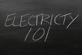 Electricity 101 On A Blackboard