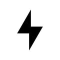 Electricity Bolt Design Simple icon Vector. Editable vector 2000 x 2000 Pixel