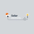 Electricity connection, solar electrical supply, energy saving