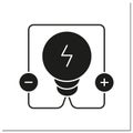 Electricity glyph icon