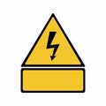 Electricity hazard sign vector design