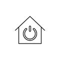 electricity, house icon. Element of electricity for mobile concept and web apps illustration