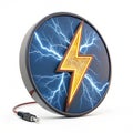 Electricity Icon 3D Rendering Vector Illustration Royalty Free Stock Photo