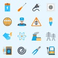 Electricity Icons Set