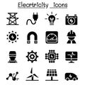 Electricity industrial icons