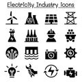 Electricity industry icon