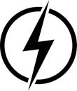 Electricity lightning icon