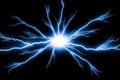 Electricity Lightning flash thunder isolated Royalty Free Stock Photo