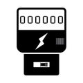 electricity meter icon Royalty Free Stock Photo