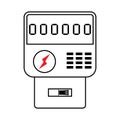 electricity meter icon Royalty Free Stock Photo
