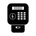 Electricity meter icon Royalty Free Stock Photo