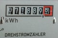Electricity meter measures the current Royalty Free Stock Photo