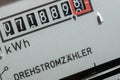 Electricity meter measures the current Royalty Free Stock Photo