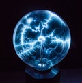 Electricity in a plasma ball