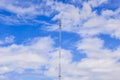 Electricity poles on colorful sky Royalty Free Stock Photo