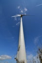 Electricity Power Generating Wind Turbine from low perspective