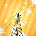 Electricity pylon Royalty Free Stock Photo