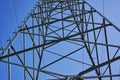 Electricity pylon against blue sky Royalty Free Stock Photo