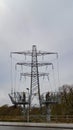 Electricity Pylon Grid Wired 250,000 Volts