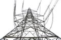 Electricity pylon Royalty Free Stock Photo