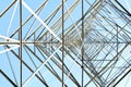 Electricity pylon in perspective Royalty Free Stock Photo