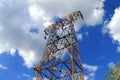 Electricity pylon, power line. Royalty Free Stock Photo