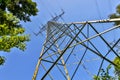 Electricity pylon in the summer Royalty Free Stock Photo