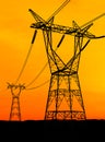 Electricity pylons