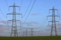 Electricity Pylons. Royalty Free Stock Photo