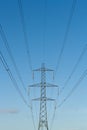 Electricity pylons Royalty Free Stock Photo