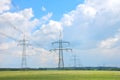 Electricity pylons Royalty Free Stock Photo