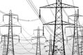 Electricity pylons Royalty Free Stock Photo